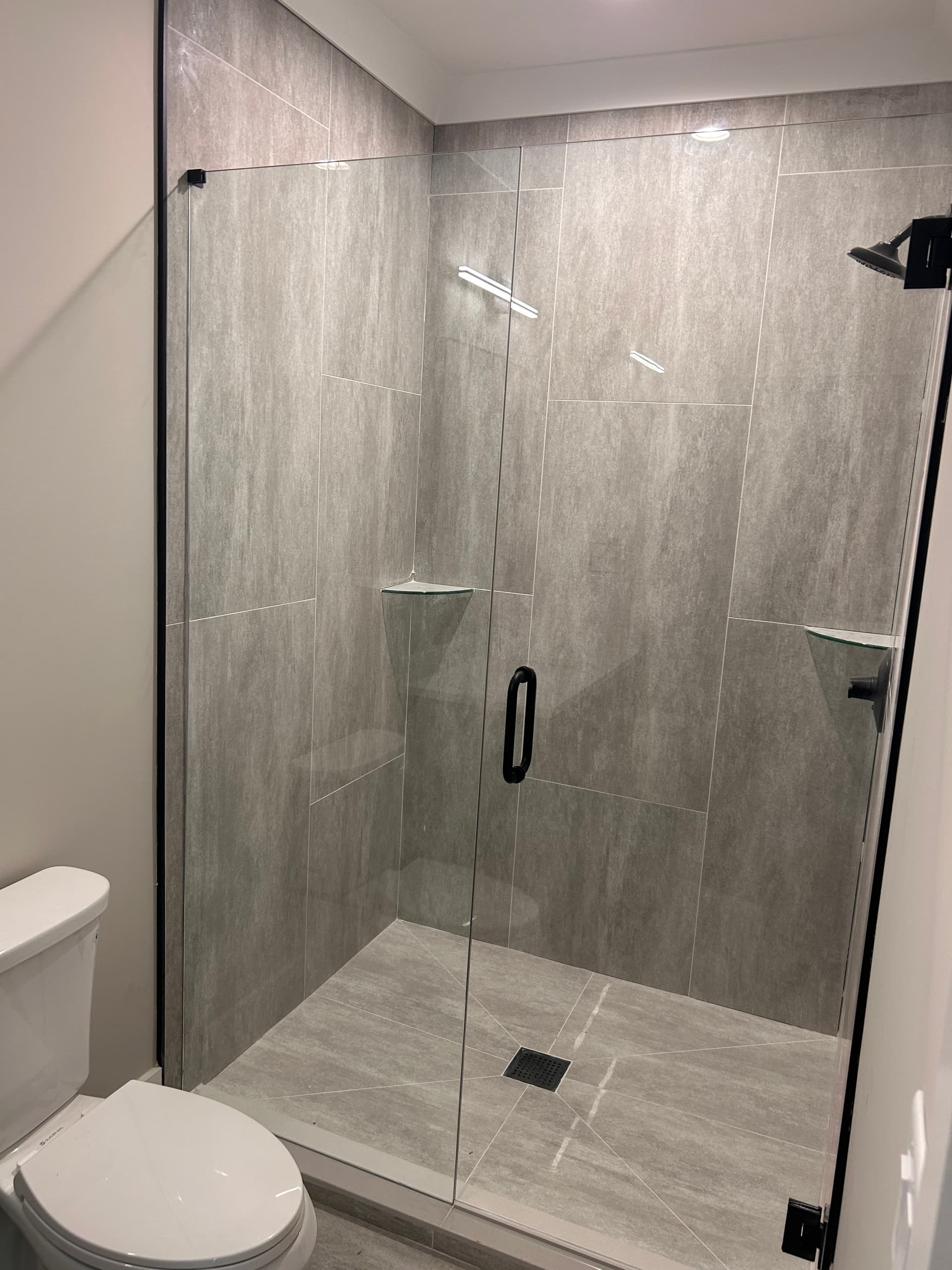 Gray Tile Shower